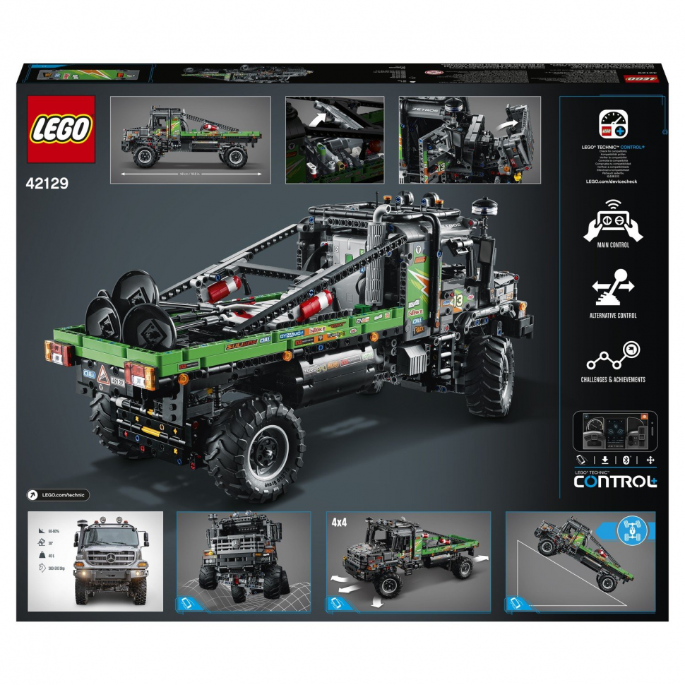 Конструктор LEGO Technic 42129 Полноприводный грузовик-внедорожник Mercedes-Benz Zetros
