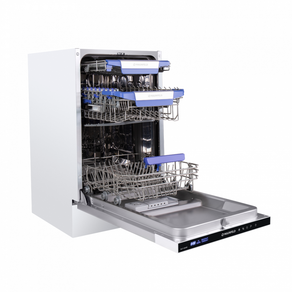 Посудомоечная машина с турбосушкой и лучом на полу MAUNFELD MLP-08IMR