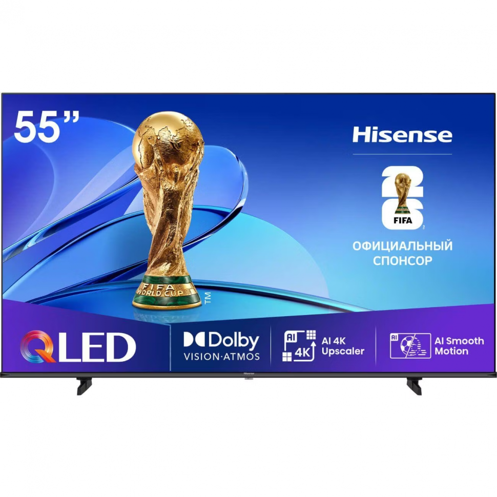 Телевизор Hisense 55E7Q, smart TV, Wi-Fi, HDR