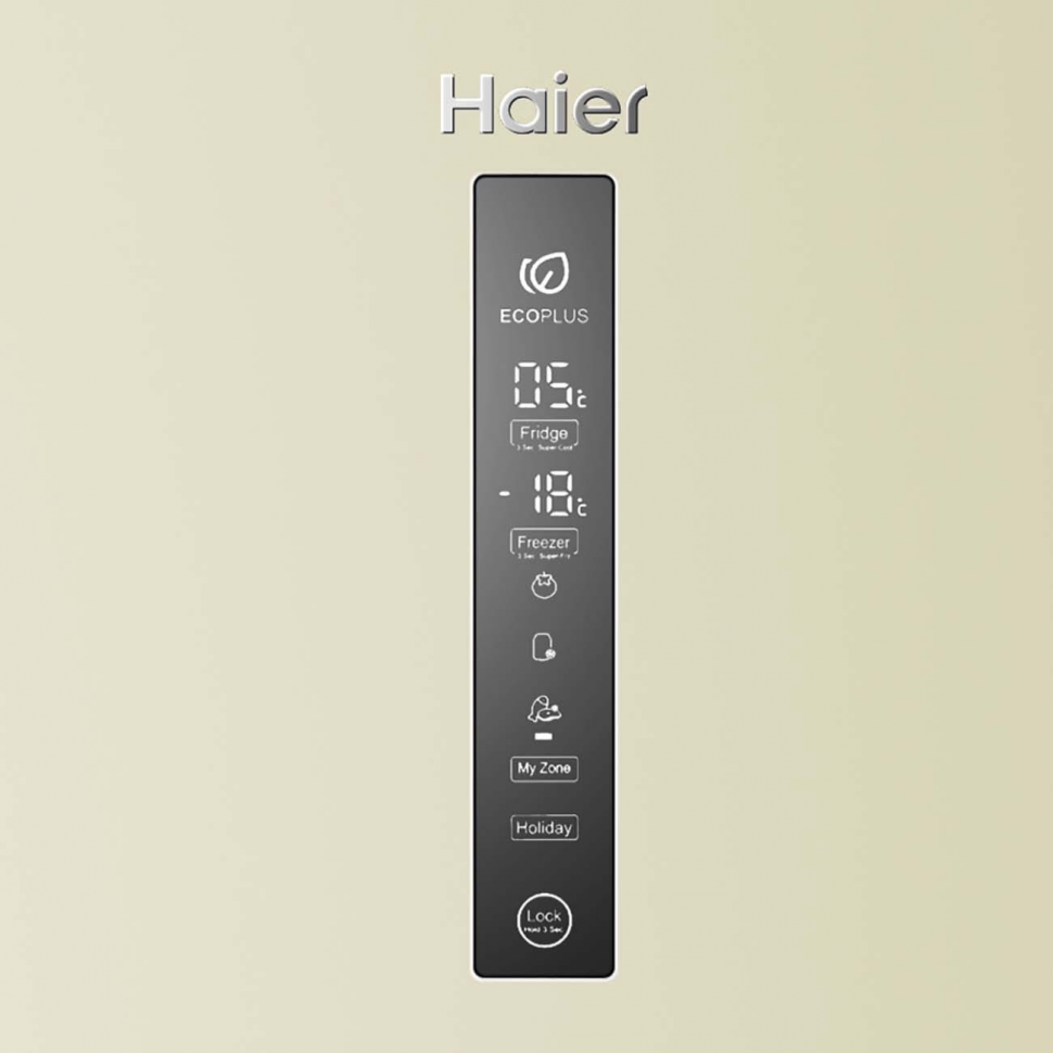 Холодильник Haier C4F744CCG, бежевый