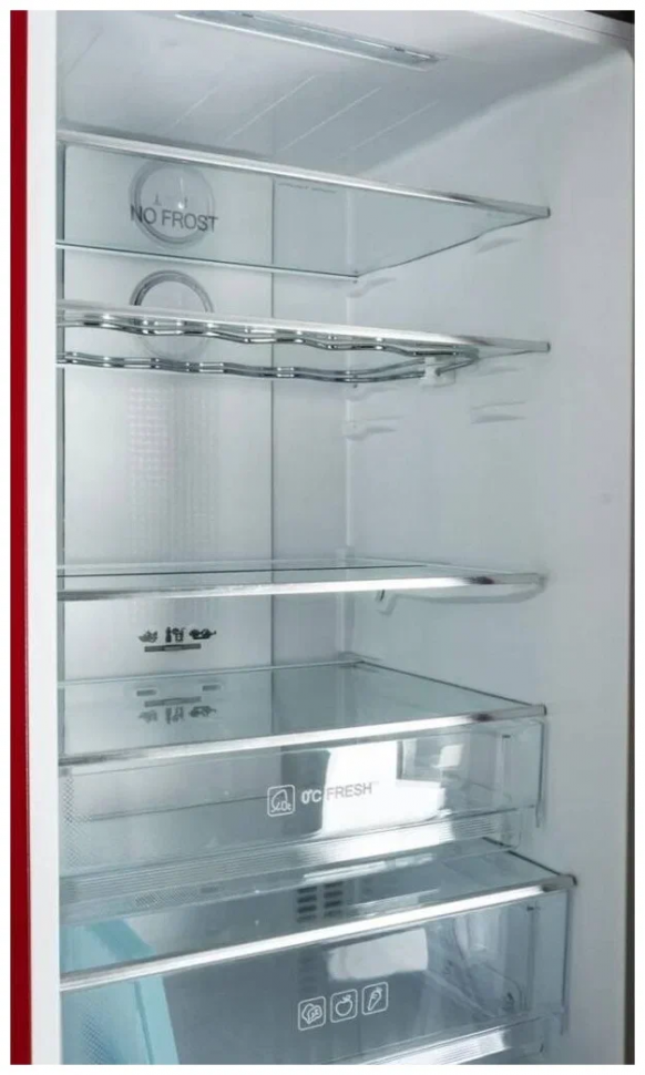 Холодильник Haier C2F636CRRG, красный