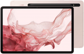 Планшет Samsung Galaxy Tab S8, 8/128 ГБ, Wi-Fi + Cellular, стилус, Android 12, розовое золото