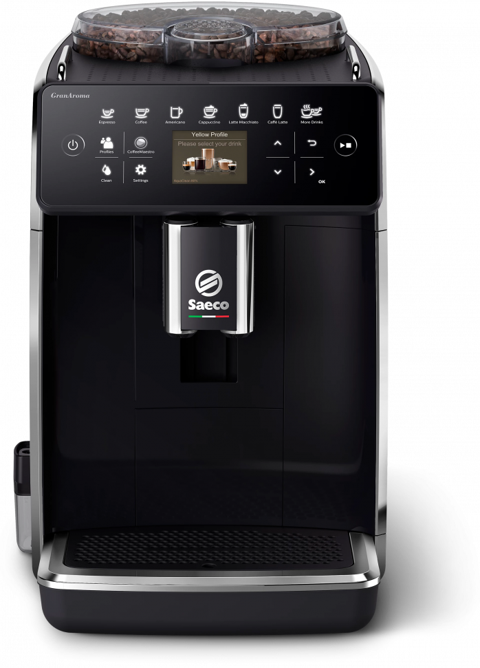 Кофемашина Saeco GranAroma SM6480/00, черный глянцевый
