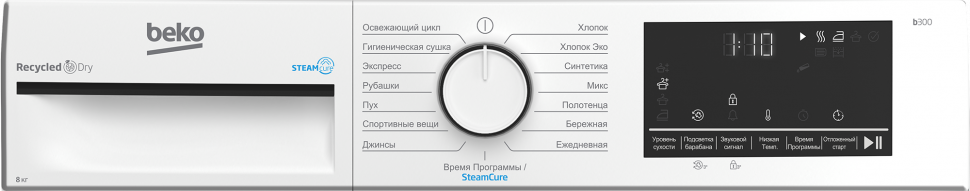 Сушильная машина Beko B3T68230, белый