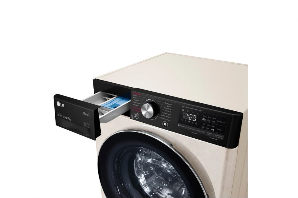 Стиральная машина LG AI DD F4V5VS9B, бежевый