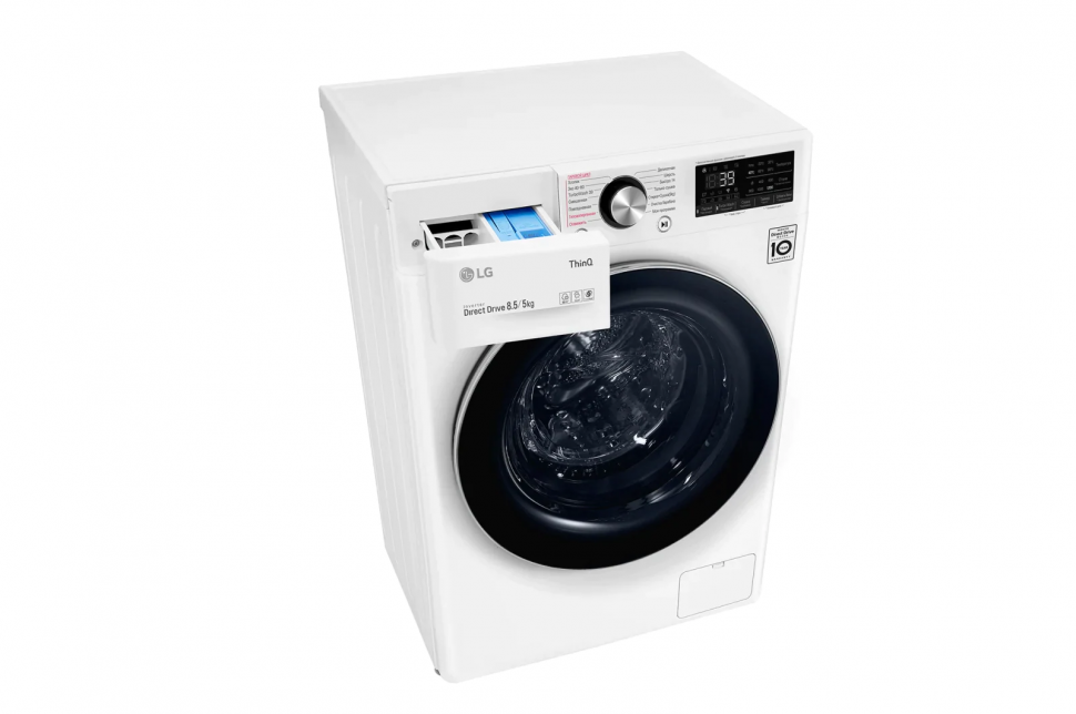 Стиральная машина с сушкой LG AI DD F2V9GC9W, белый