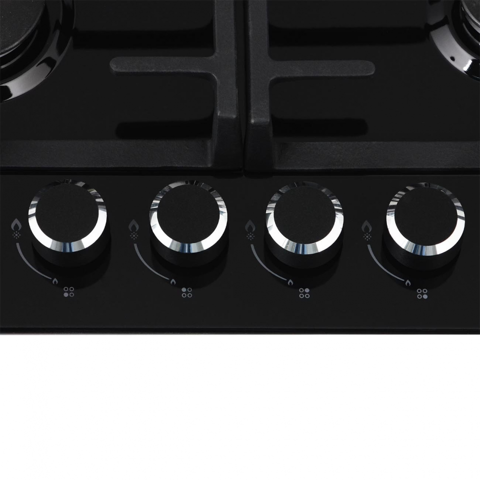 Газовая варочная панель Haier HHX-M64CWB, черный