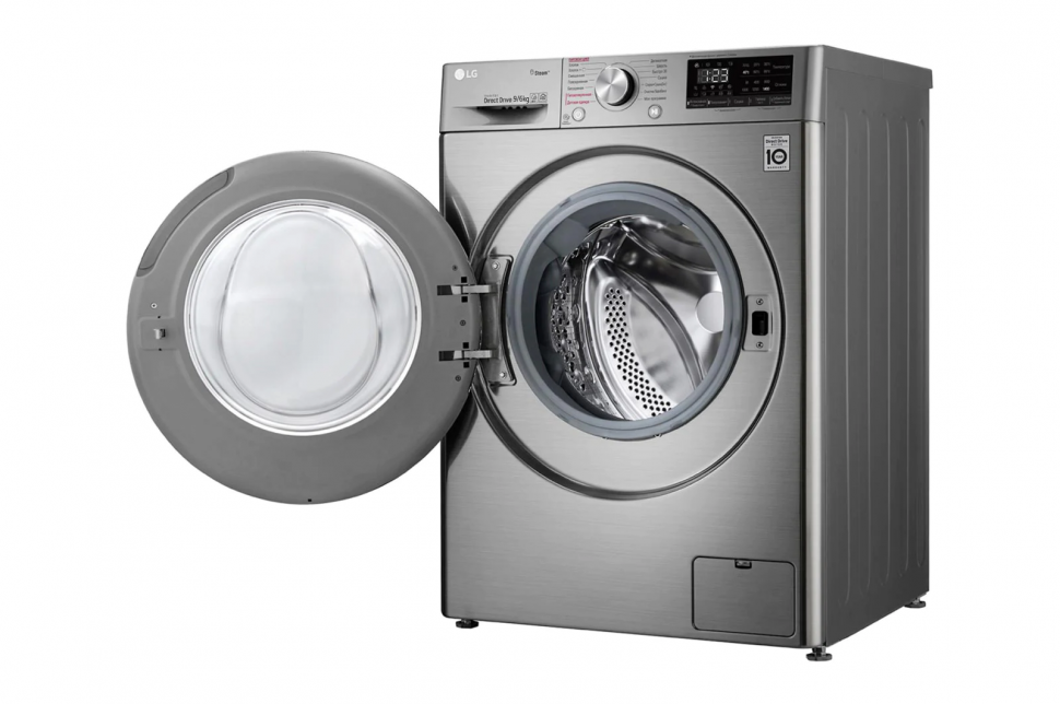 Стиральная машина с сушкой LG AI DD F4V5VG2S, темно-серебристый