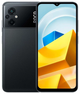 Смартфон Xiaomi POCO M5 4/64 ГБ Global, 2 SIM, черный