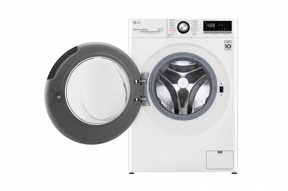 Стиральная машина LG F2V3GS6W, белый/черный