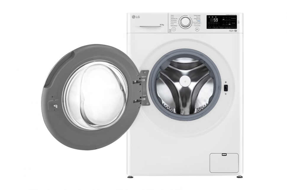 Стиральная машина с сушкой LG F4J6TM7W, белый