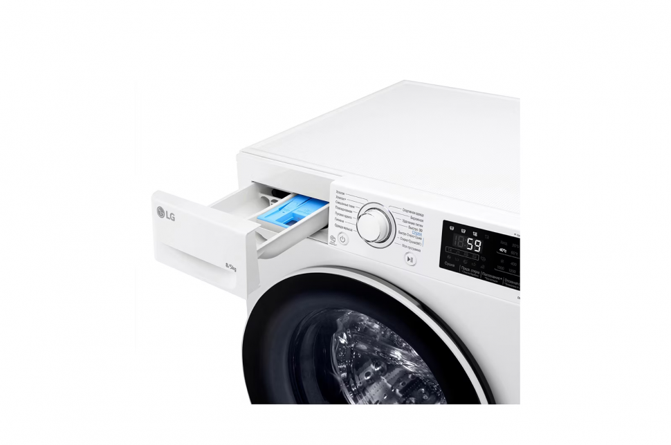 Стиральная машина с сушкой LG F4J6TM7W, белый