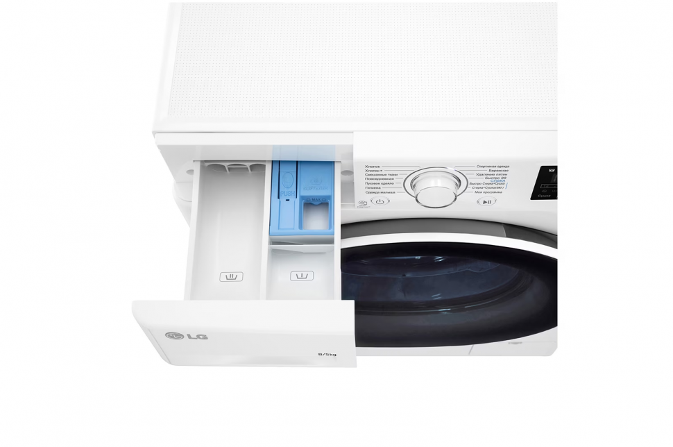 Стиральная машина с сушкой LG F4J6TM7W, белый