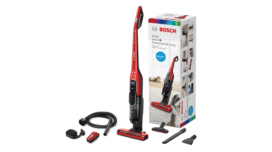 Пылесос Bosch BCH86PET1, красный