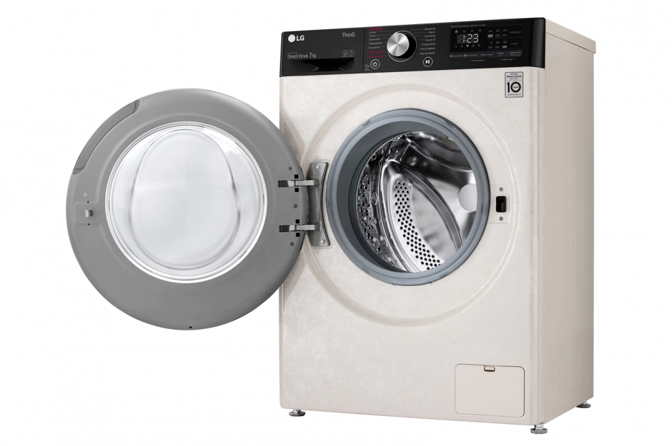 Стиральная машина LG F2V5HS9B, бежевый