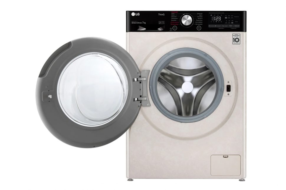 Стиральная машина LG F2V5HS9B, бежевый