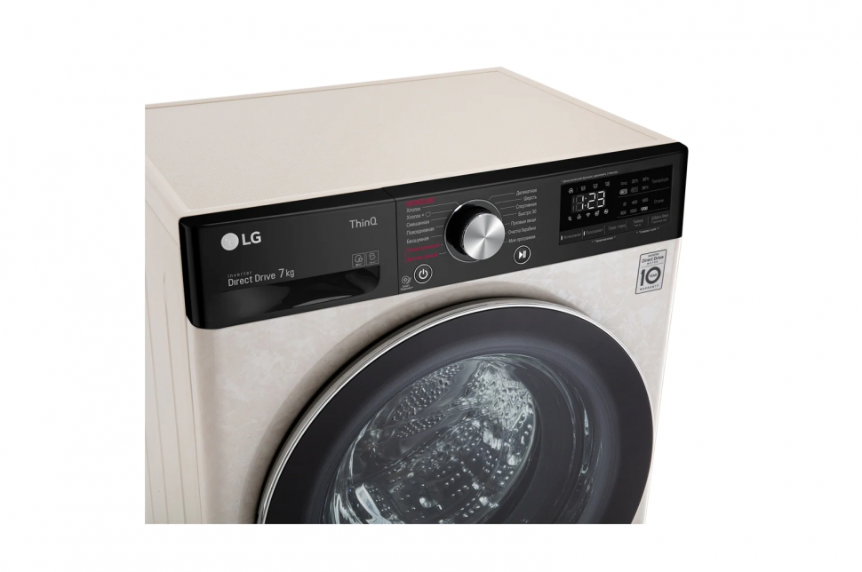 Стиральная машина LG F2V5HS9B, бежевый