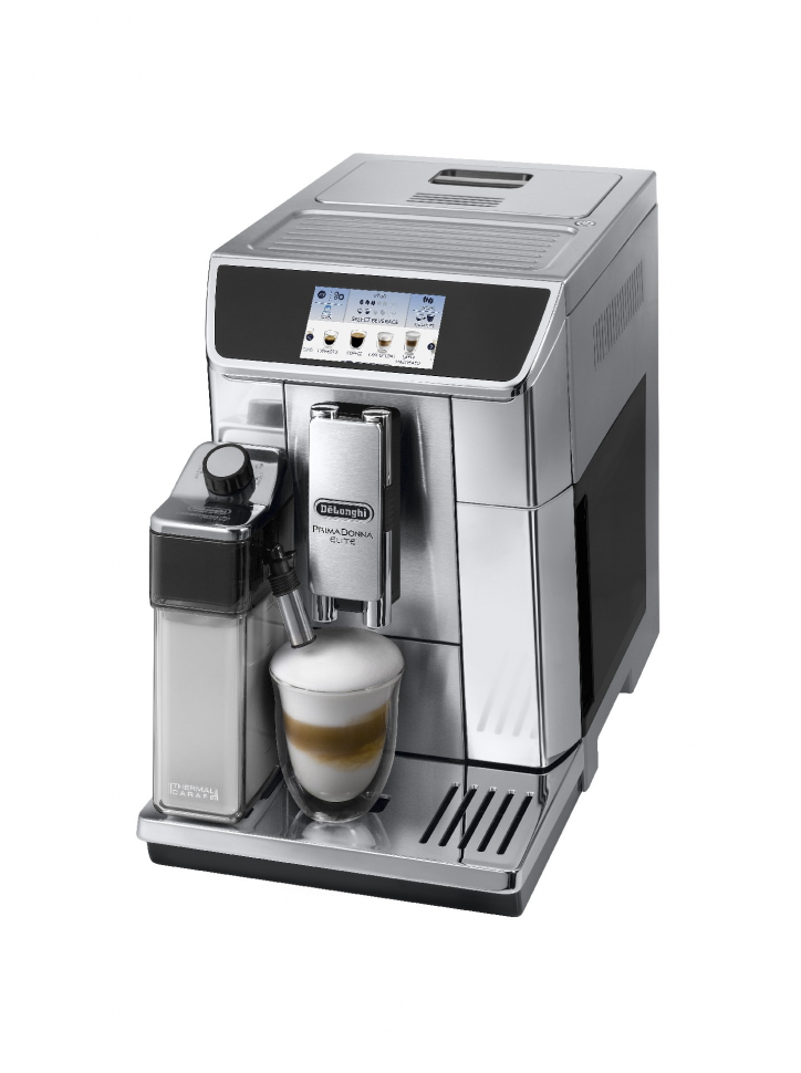 Кофемашина De'Longhi PrimaDonna Elite ECAM 650.75.MS, нержавеющая сталь/черный