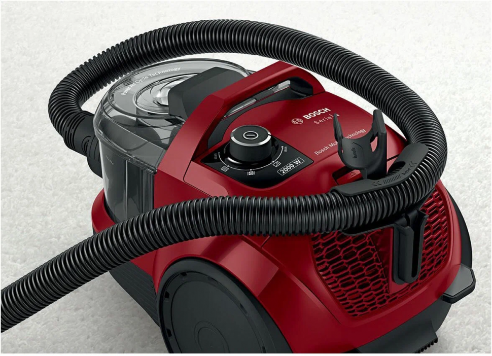 Пылесос Bosch BGS21WX200, красный