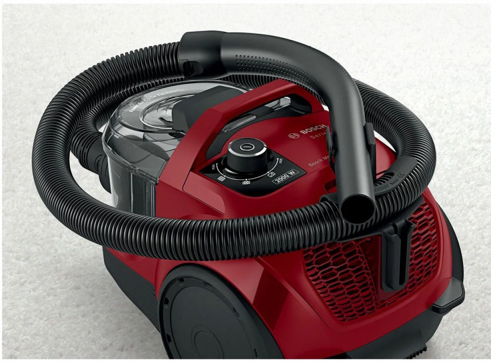 Пылесос Bosch BGS21WX200, красный