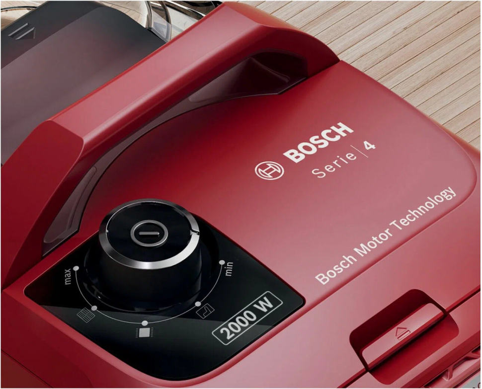 Пылесос Bosch BGS21WX200, красный