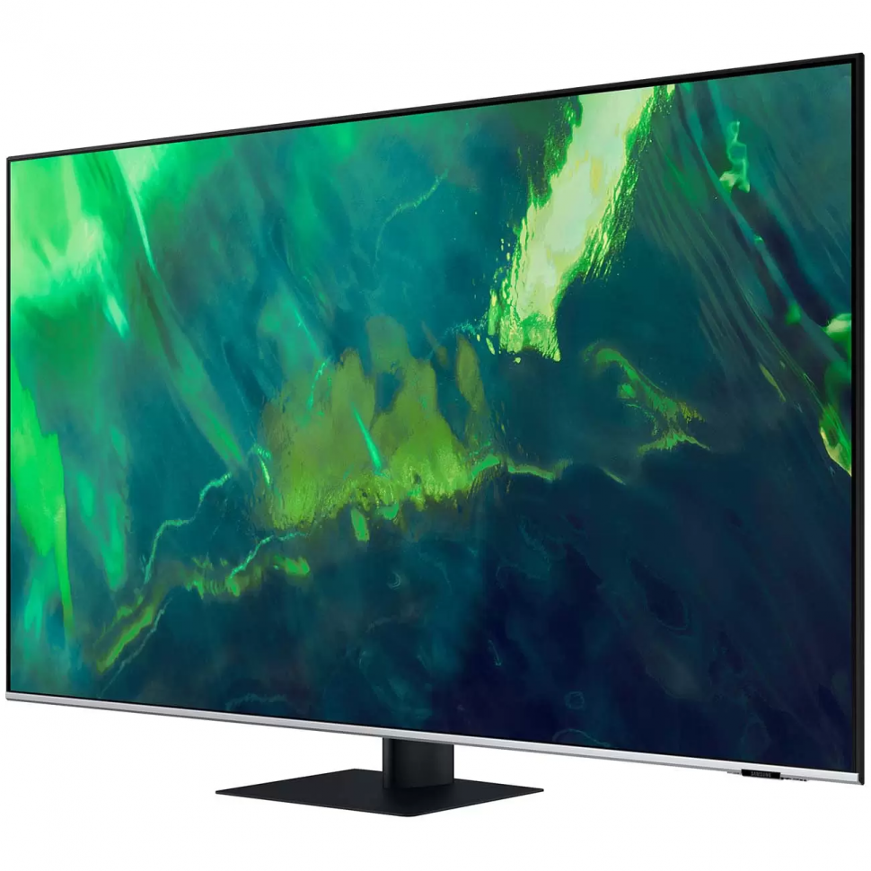 Телевизор Samsung QE55Q77AAU 2021 QLED, HDR, черный