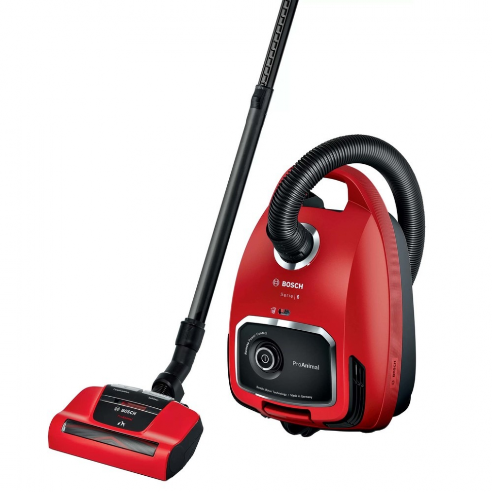 Пылесос Bosch BGL6PET1, красный