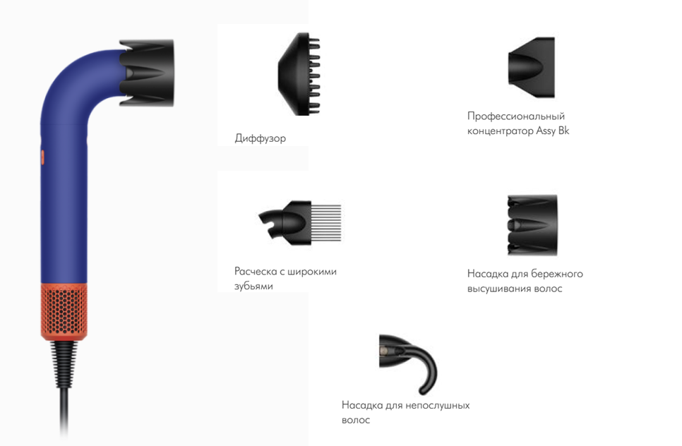 Фен Dyson Supersonic HD18 Professional, Vinca blue/Topaz (EU)