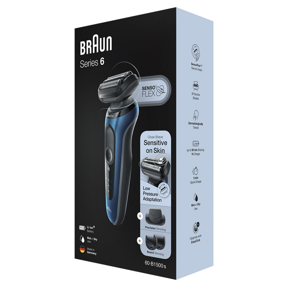 Электробритва Braun Series 6 60-B1500s Blue