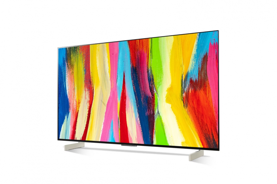 42" Телевизор LG OLED42C2RLB 2022 OLED, HDR, холодный беж