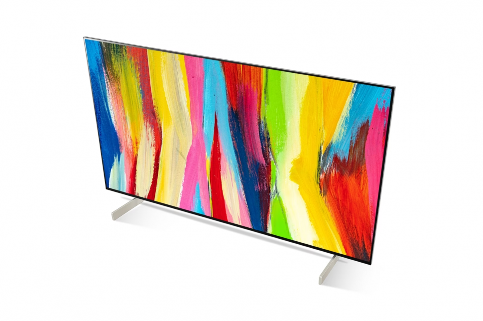 42" Телевизор LG OLED42C2RLB 2022 OLED, HDR, холодный беж