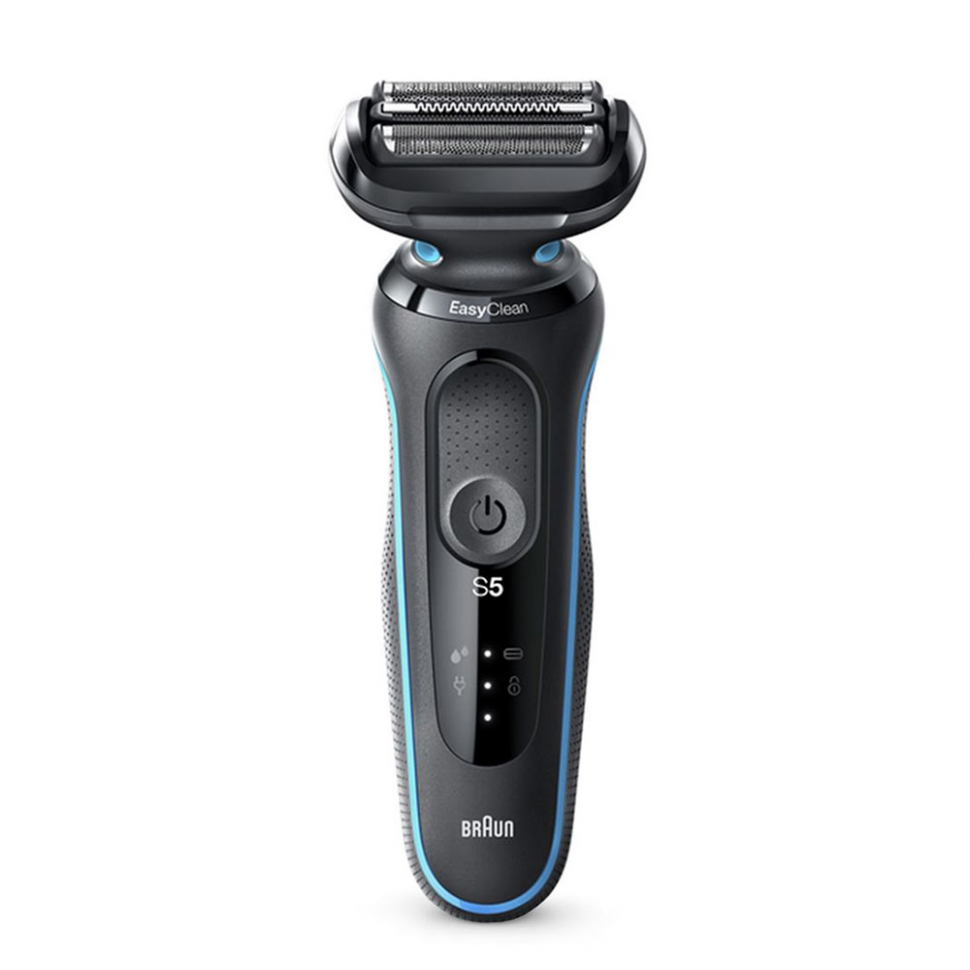 Электробритва сеточная Braun 50-M1000S Mint (черно-голубой)