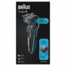 Электробритва сеточная Braun 50-M1000S Mint (черно-голубой)