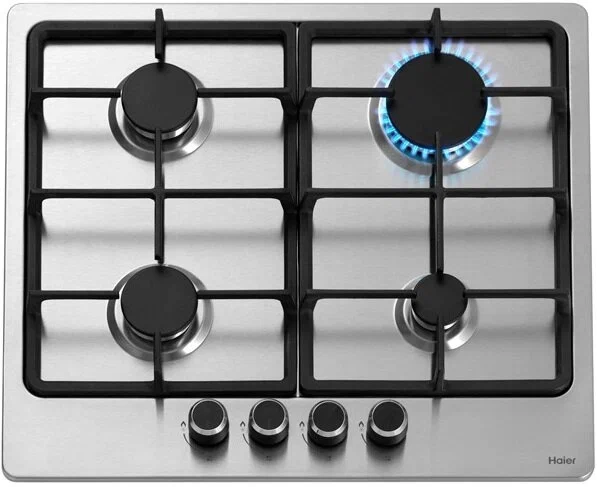 Газовая варочная панель Haier HHX-M64CNX, серебристый