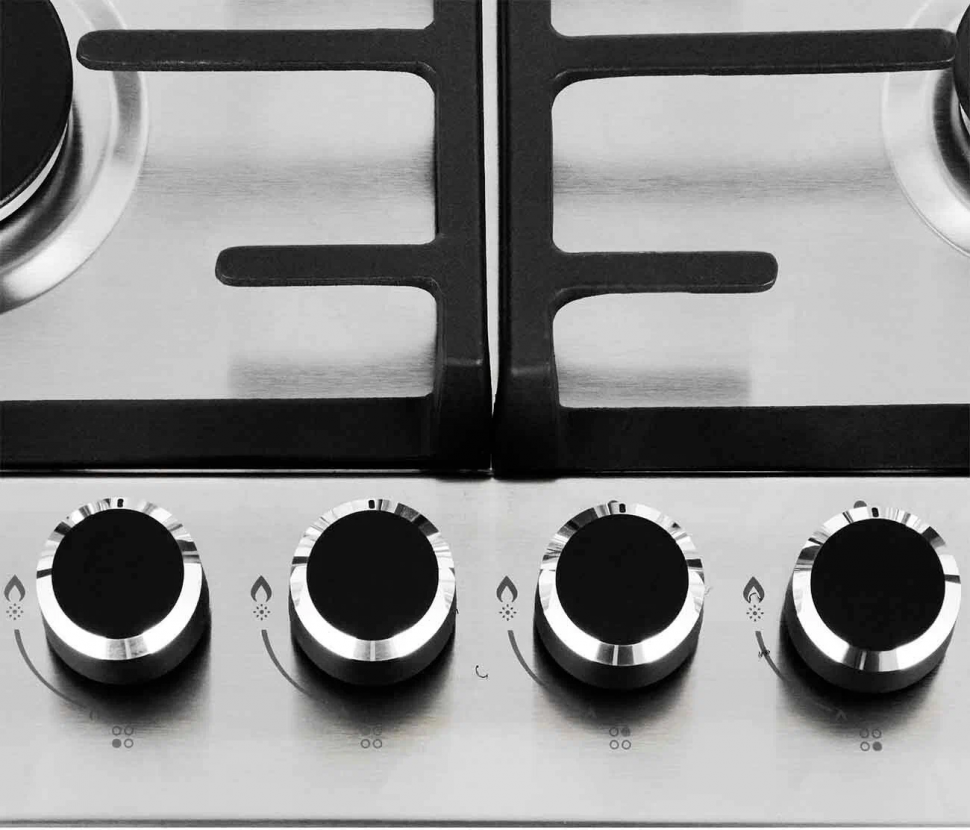 Газовая варочная панель Haier HHX-M64CNX, серебристый