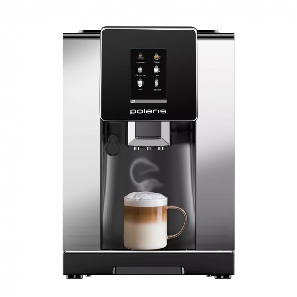 Кофемашина Polaris PACM 2060AC, черный/серебристый