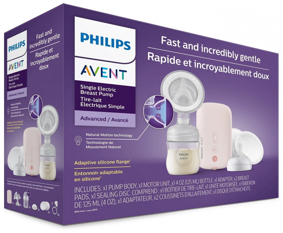 Электрический молокоотсос проводной двухфазный Philips Avent Plus SCF391/11
