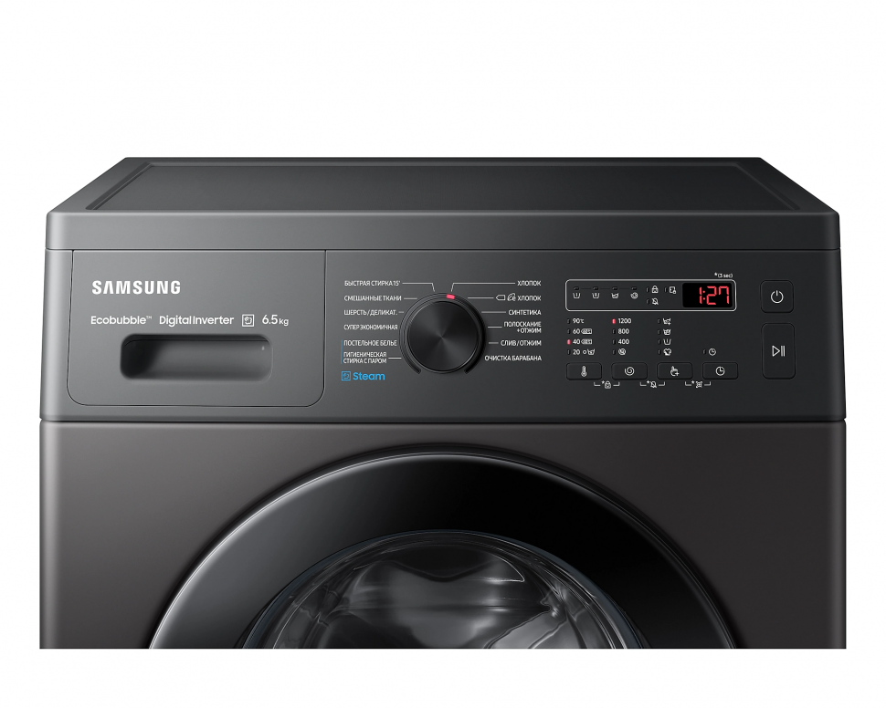 Стиральная машина Samsung WW65AG4S21CX/LD серый, чёрный