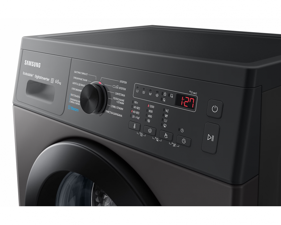 Стиральная машина Samsung WW65AG4S21CX/LD серый, чёрный