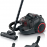 Пылесос Bosch ProPower BGS21POW2 с контейнером для пыли, 700Вт, черный/красный