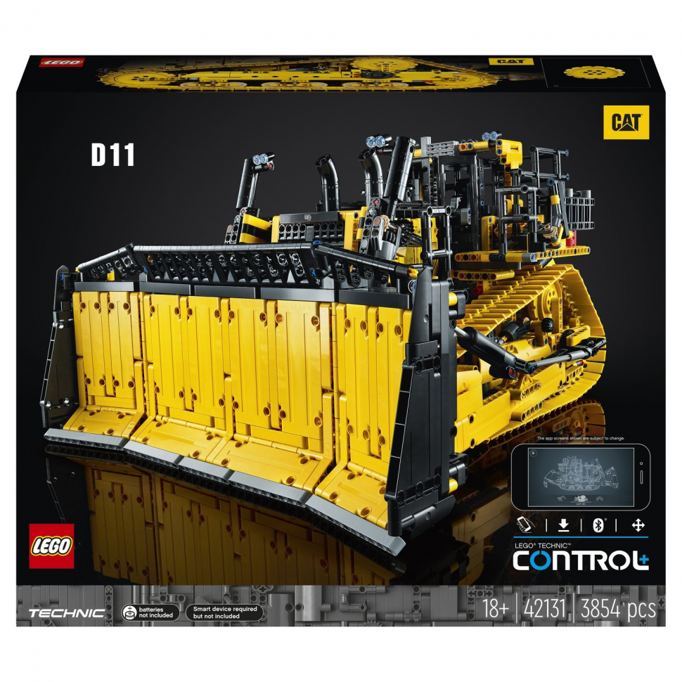Конструктор LEGO Technic 42131 Бульдозер Cat D11 на пульте управления