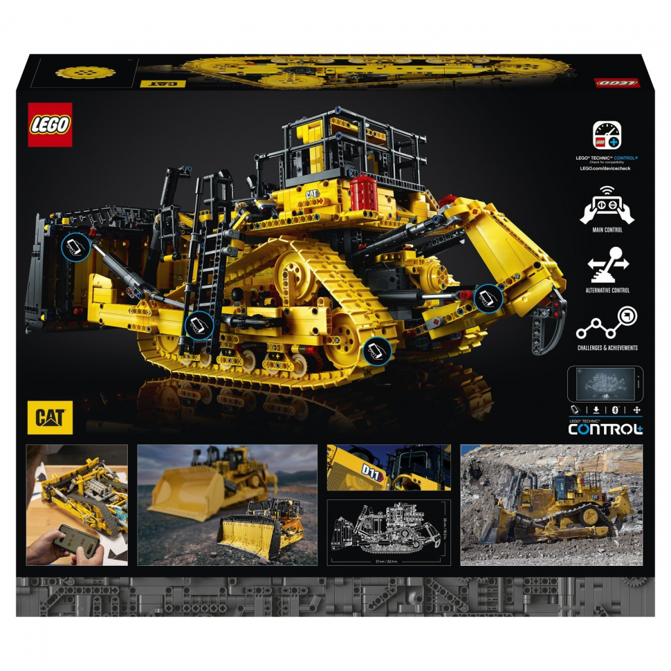 Конструктор LEGO Technic 42131 Бульдозер Cat D11 на пульте управления