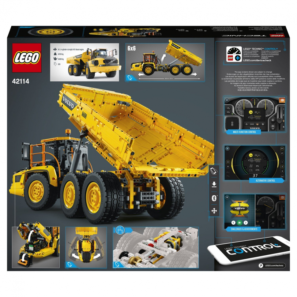 Конструктор LEGO Technic 42114 Самосвал Volvo 6х6