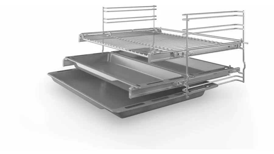 Электрический духовой шкаф Bosch HIJ517YS0R, серебристый