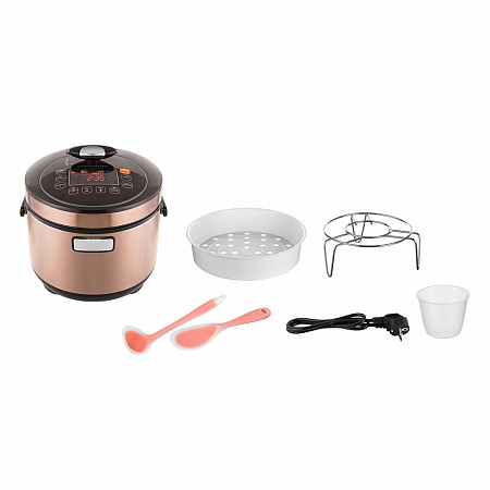 Скороварка/мультиварка REDMOND RMC-M140, золотистый/черный