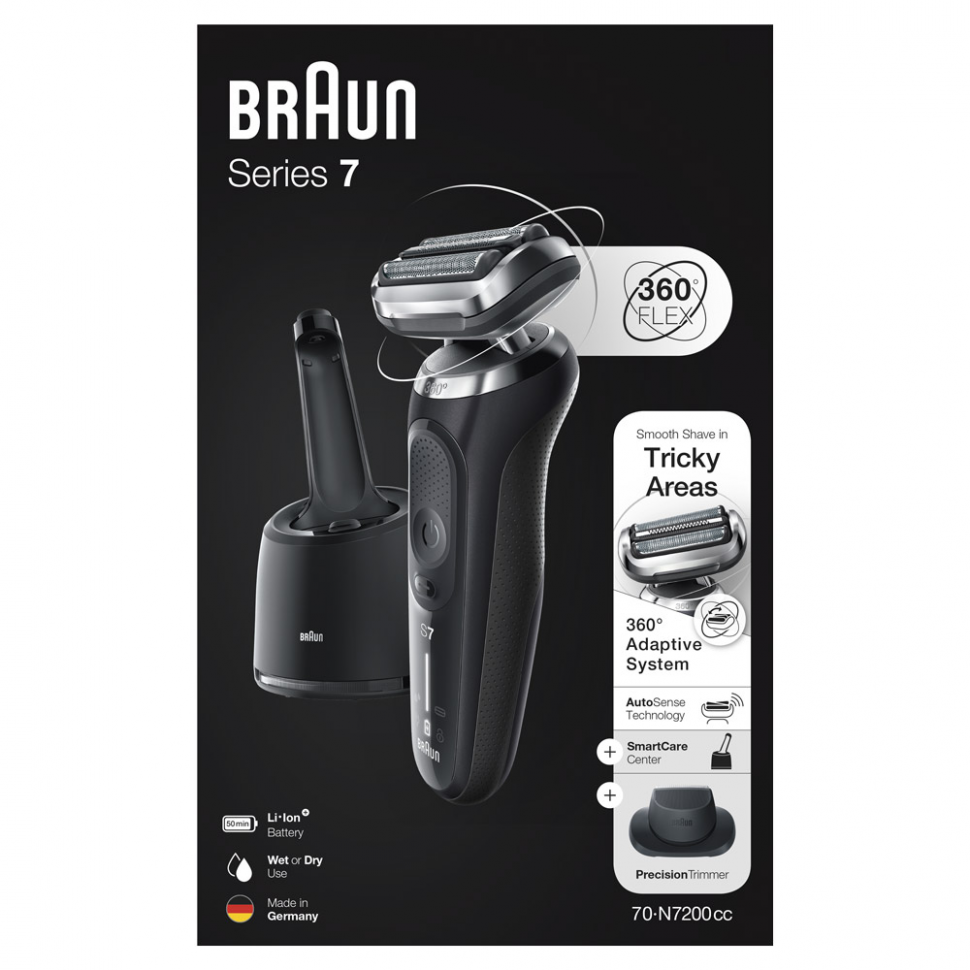 Электробритва Braun 70-N7200cc Series 7, серый