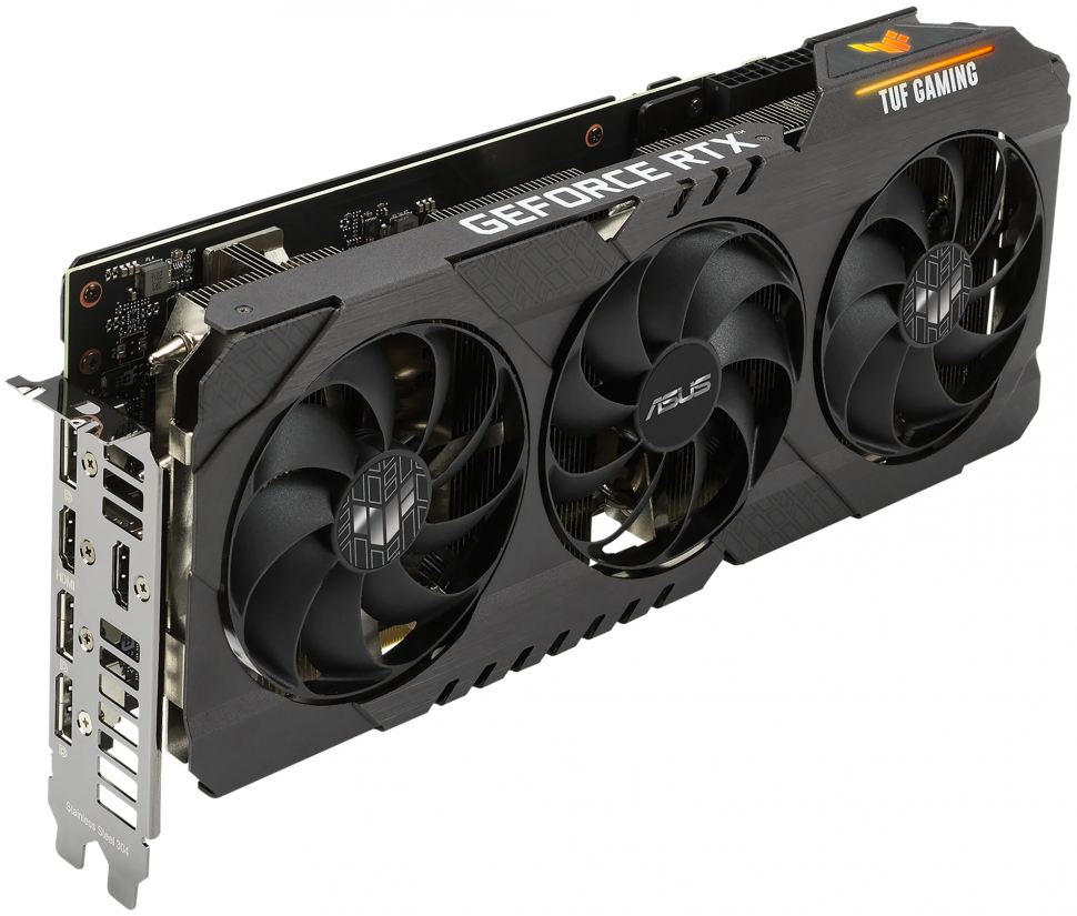 Видеокарта ASUS TUF Gaming GeForce RTX 3070 V2 OC Edition 8GB, TUF-RTX3070-O8G-V2-GAMING, Retail