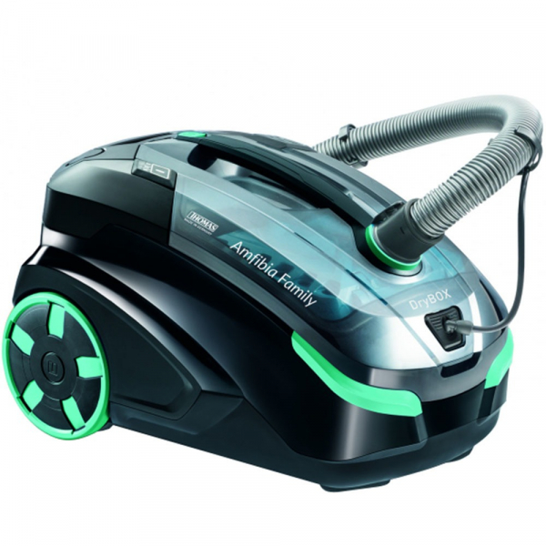 Пылесос Thomas DryBox Amfibia Family, черный/салатовый