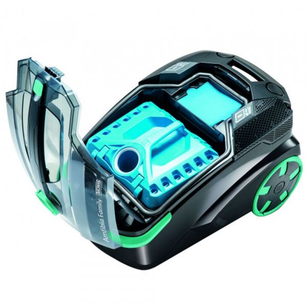 Пылесос Thomas DryBox Amfibia Family, черный/салатовый