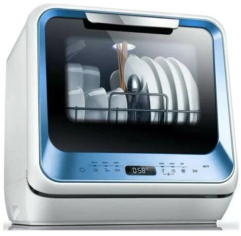 Компактная посудомоечная машина Midea MCFD42900BLMINI-i, голубой